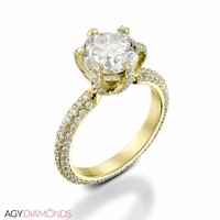 Picture of 2.25 Total Carat Masterworks Engagement Round Diamond Ring