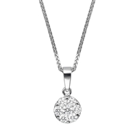 Picture of 0.39 Total Carat Designer Round Diamond Pendant