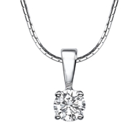 Picture of 0.52 Total Carat Solitaire Round Diamond Pendant