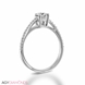 Picture of 1.08 Total Carat Classic Engagement Round Diamond Ring