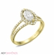 Picture of 0.70 Total Carat Halo Engagement Marquise Diamond Ring