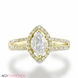 Picture of 0.70 Total Carat Halo Engagement Marquise Diamond Ring