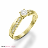 Picture of 0.27 Total Carat Classic Engagement Round Diamond Ring