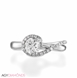 Picture of 0.86 Total Carat Designer Engagement Round Diamond Ring