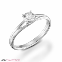 Picture of 0.25 Total Carat Solitaire Engagement Round Diamond Ring