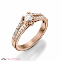 Picture of 0.79 Total Carat Designer Engagement Round Diamond Ring