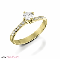 Picture of 0.37 Total Carat Classic Engagement Round Diamond Ring