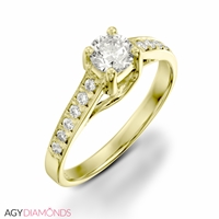 Picture of 0.42 Total Carat Classic Engagement Round Diamond Ring