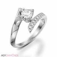 Picture of 0.28 Total Carat Designer Engagement Round Diamond Ring