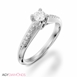 Picture of 0.37 Total Carat Classic Engagement Round Diamond Ring