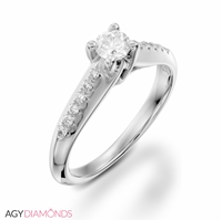 Picture of 0.42 Total Carat Classic Engagement Round Diamond Ring