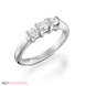 Picture of 0.40 Total Carat Three Stone Engagement Round Diamond Ring