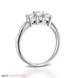 Picture of 0.62 Total Carat Three Stone Engagement Round Diamond Ring