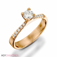 Picture of 0.60 Total Carat Classic Engagement Round Diamond Ring