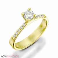 Picture of 0.60 Total Carat Classic Engagement Round Diamond Ring