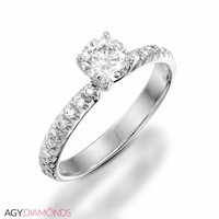 Picture of 1.20 Total Carat Classic Engagement Round Diamond Ring