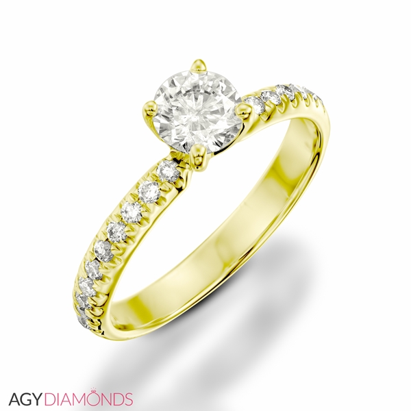 Picture of 0.50 Total Carat Classic Engagement Round Diamond Ring
