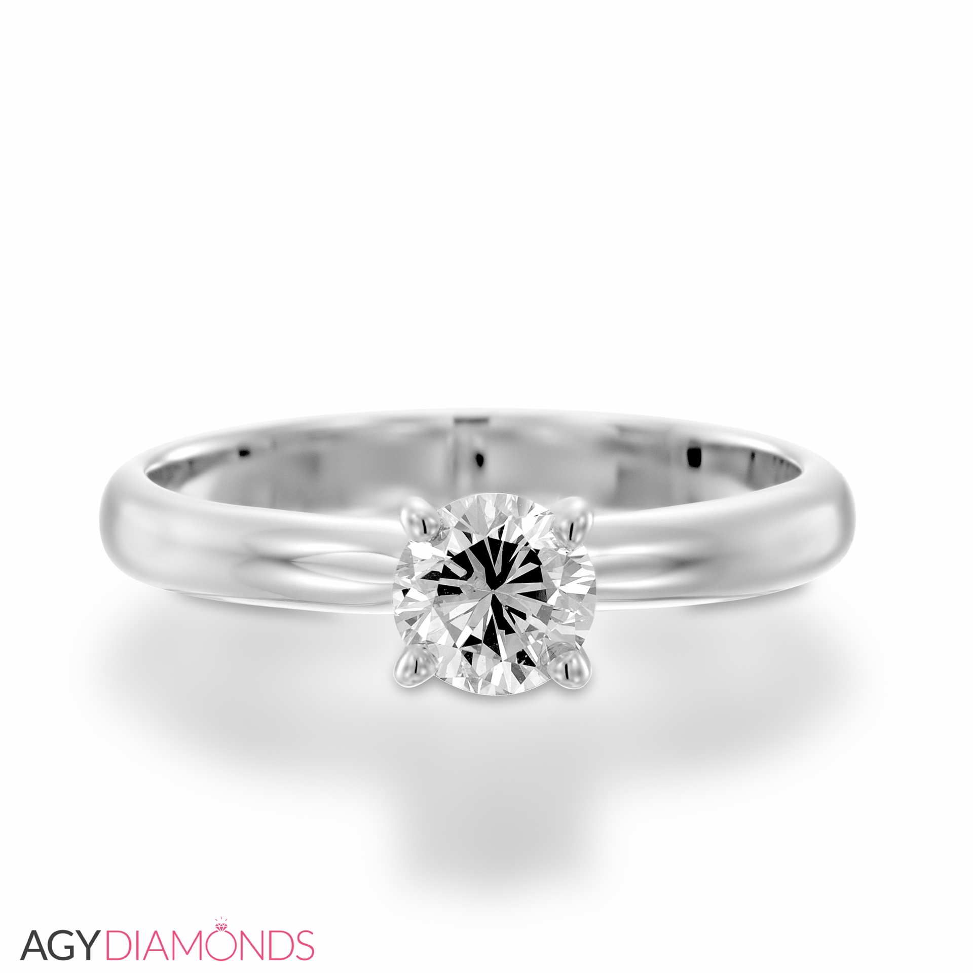 1 carat round solitaire diamond ring sales