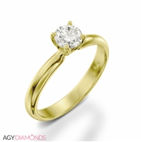 Picture of 0.30 Total Carat Solitaire Engagement Round Diamond Ring