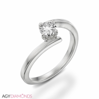 Picture of 0.80 Total Carat Solitaire Engagement Round Diamond Ring