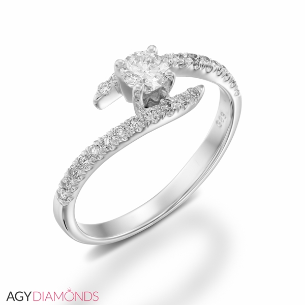 Picture of 1.74 Total Carat Designer Engagement Round Diamond Ring