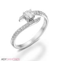 Picture of 2.24 Total Carat Designer Engagement Round Diamond Ring