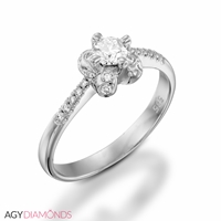 Picture of 0.40 Total Carat Classic Engagement Round Diamond Ring