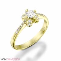 Picture of 0.40 Total Carat Classic Engagement Round Diamond Ring