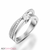 Picture of 0.34 Total Carat Classic Engagement Round Diamond Ring