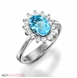 Picture of 1.27 Total Carat Halo Engagement Round Diamond Ring