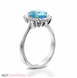 Picture of 1.27 Total Carat Halo Engagement Round Diamond Ring