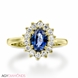 Picture of 1.27 Total Carat Halo Engagement Round Diamond Ring