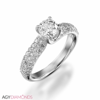 Picture of 1.20 Total Carat Classic Engagement Round Diamond Ring