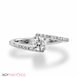 Picture of 1.12 Total Carat Designer Engagement Round Diamond Ring