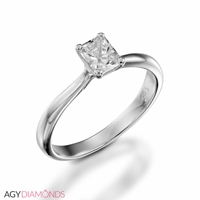 Picture of 0.50 Total Carat Solitaire Engagement Cushion Diamond Ring