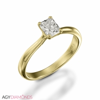 Picture of 0.45 Total Carat Solitaire Engagement Cushion Diamond Ring