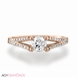 Picture of 0.56 Total Carat Designer Engagement Round Diamond Ring