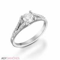 Picture of 0.66 Total Carat Designer Engagement Round Diamond Ring