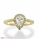 Picture of 0.82 Total Carat Halo Engagement Pear Diamond Ring