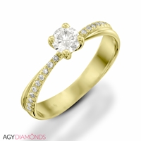 Picture of 0.40 Total Carat Classic Engagement Round Diamond Ring