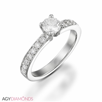 Picture of 0.53 Total Carat Classic Engagement Round Diamond Ring