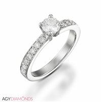 Picture of 0.68 Total Carat Classic Engagement Round Diamond Ring