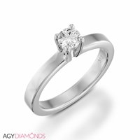 Picture of 0.40 Total Carat Solitaire Engagement Round Diamond Ring