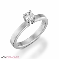 Picture of 0.50 Total Carat Solitaire Engagement Round Diamond Ring