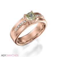 Picture of 0.62 Total Carat Designer Engagement Princess Diamond Ring