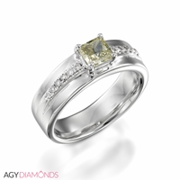 Picture of 1.62 Total Carat Designer Engagement Princess Diamond Ring