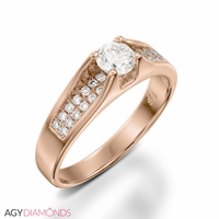 Picture of 0.58 Total Carat Designer Engagement Round Diamond Ring
