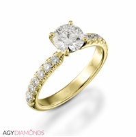 Picture of 1.78 Total Carat Classic Engagement Round Diamond Ring