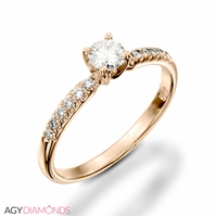 Picture of 0.52 Total Carat Classic Engagement Round Diamond Ring