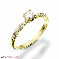 Picture of 0.62 Total Carat Classic Engagement Round Diamond Ring